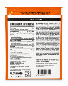 MEZCLA FRIJOLES DISP 12und 20gr EL REY